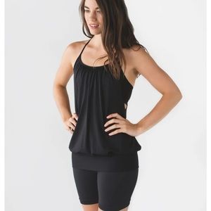 LULULEMON NO LIMITS TANK in black size 4